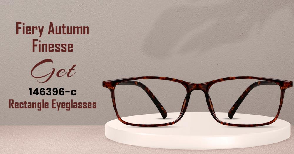 3) Fiery Autumn Finesse - Get 146396-c Rectangle Eyeglasses