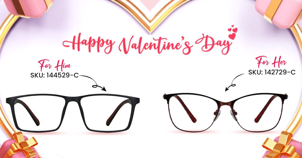 Valentine's Day Glasses - The Contrasting Red & Black!