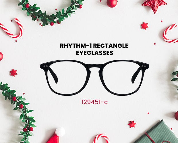 4) BLACK RHYTHM EYEGLASSES