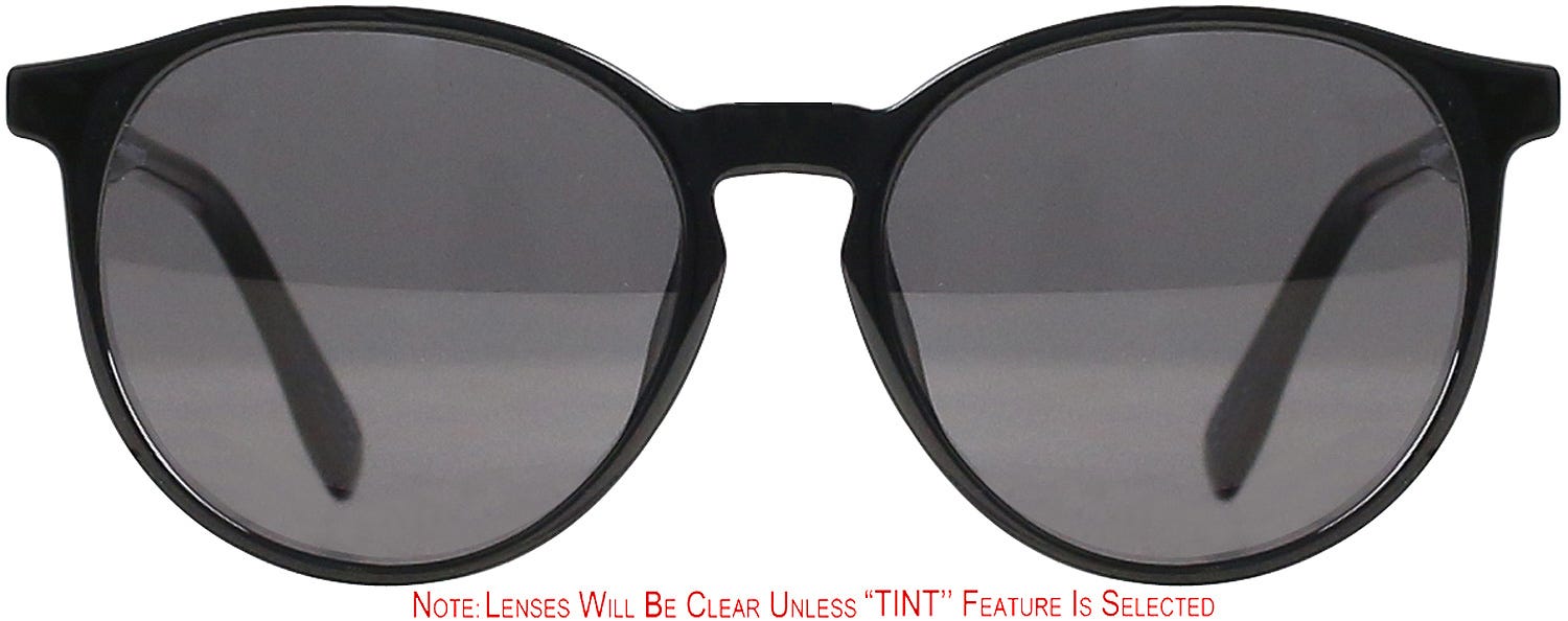 Round sales prescription sunglasses