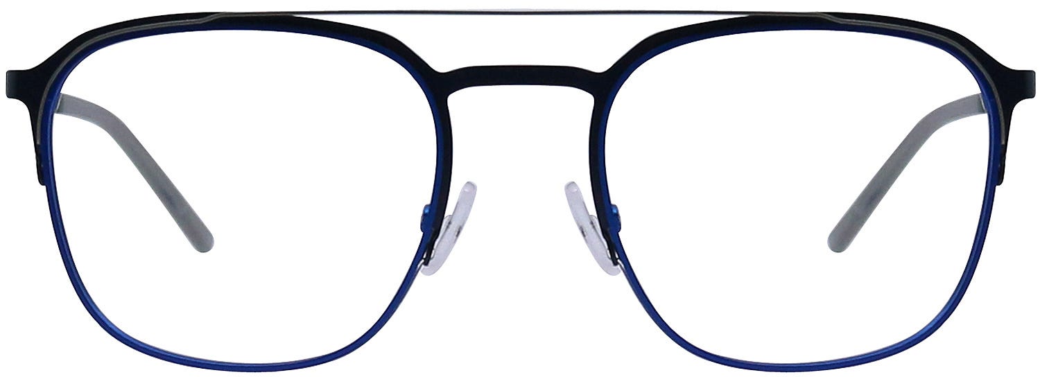 F. MOREL ターコイズ/ブラック メガネ(度あり) Morel 30231L