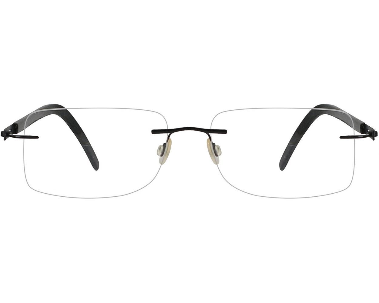 Rimless Rectangle Eyeglasses 143565 