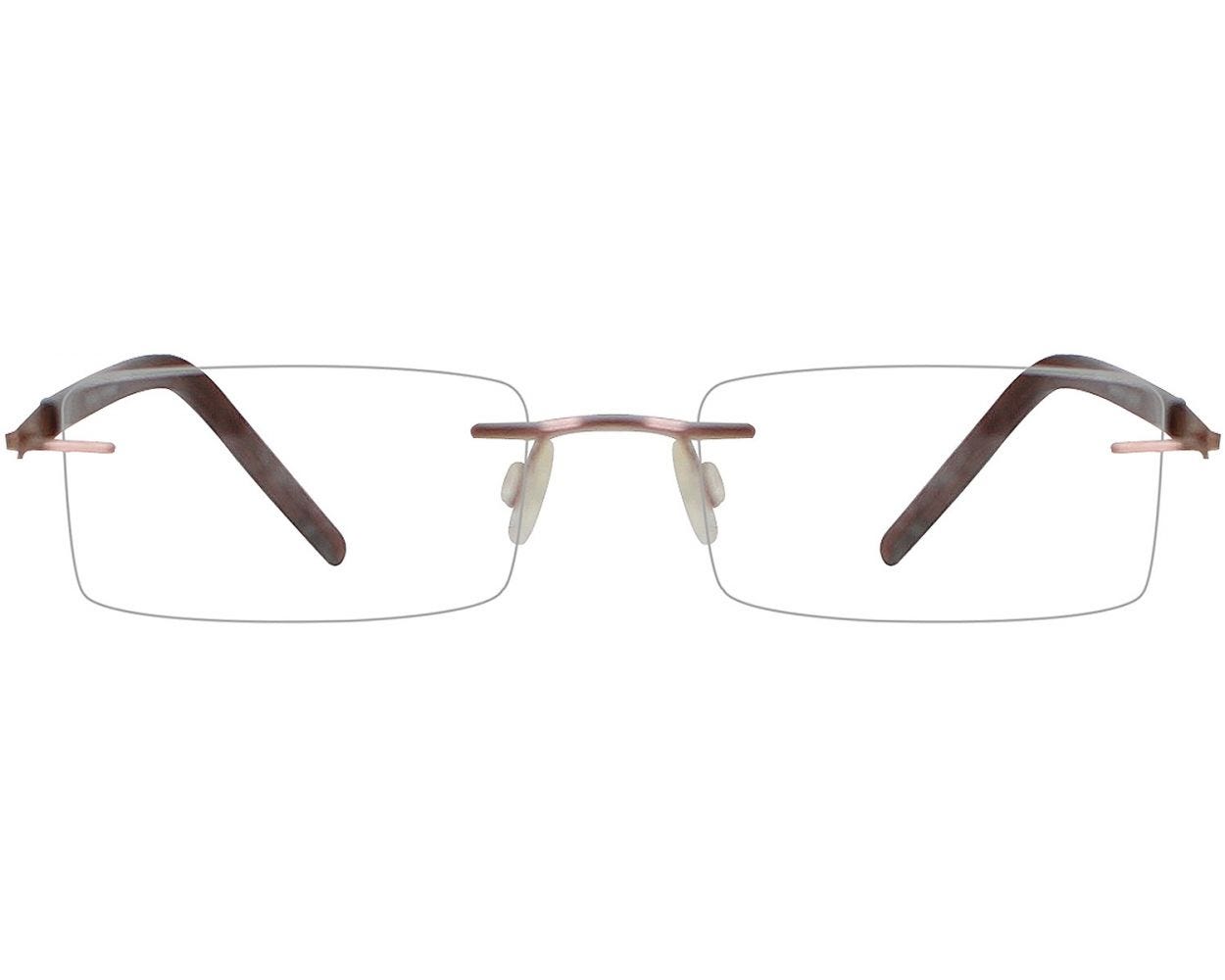 Rimless Rectangle Eyeglasses 143587 