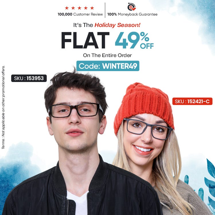 Flat 49% OFF On The Entire Order CODE: WINTER49 