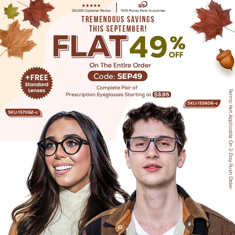 Flat 49% OFF On The Entire Order CODE: SEP49