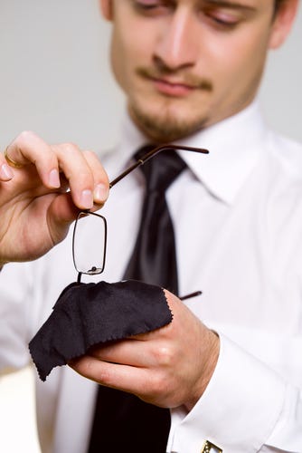 Cleaning Eyeglasses