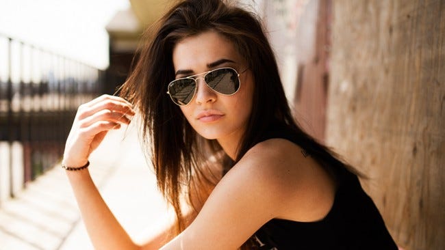 Babe Chic Aviator Black & Gold Designer Sunglasses – Bella Valentina LA