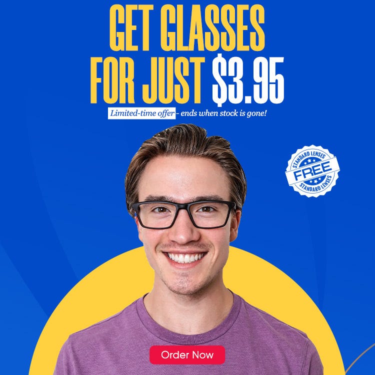 Get A Complete Pair of Glasses Online — Lenses Included!