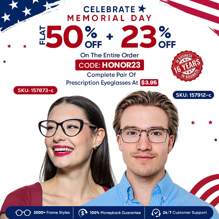 FLAT 50 + 23% Discount On The Entire Order CODE: HONOR23